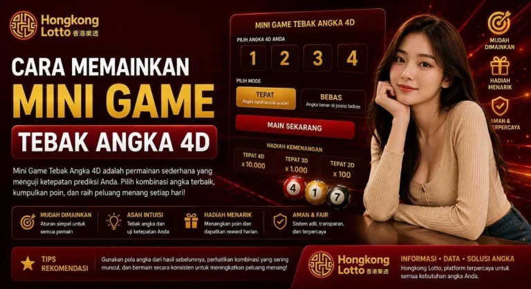 Cara Memainkan Mini Game Tebak Angka 4D