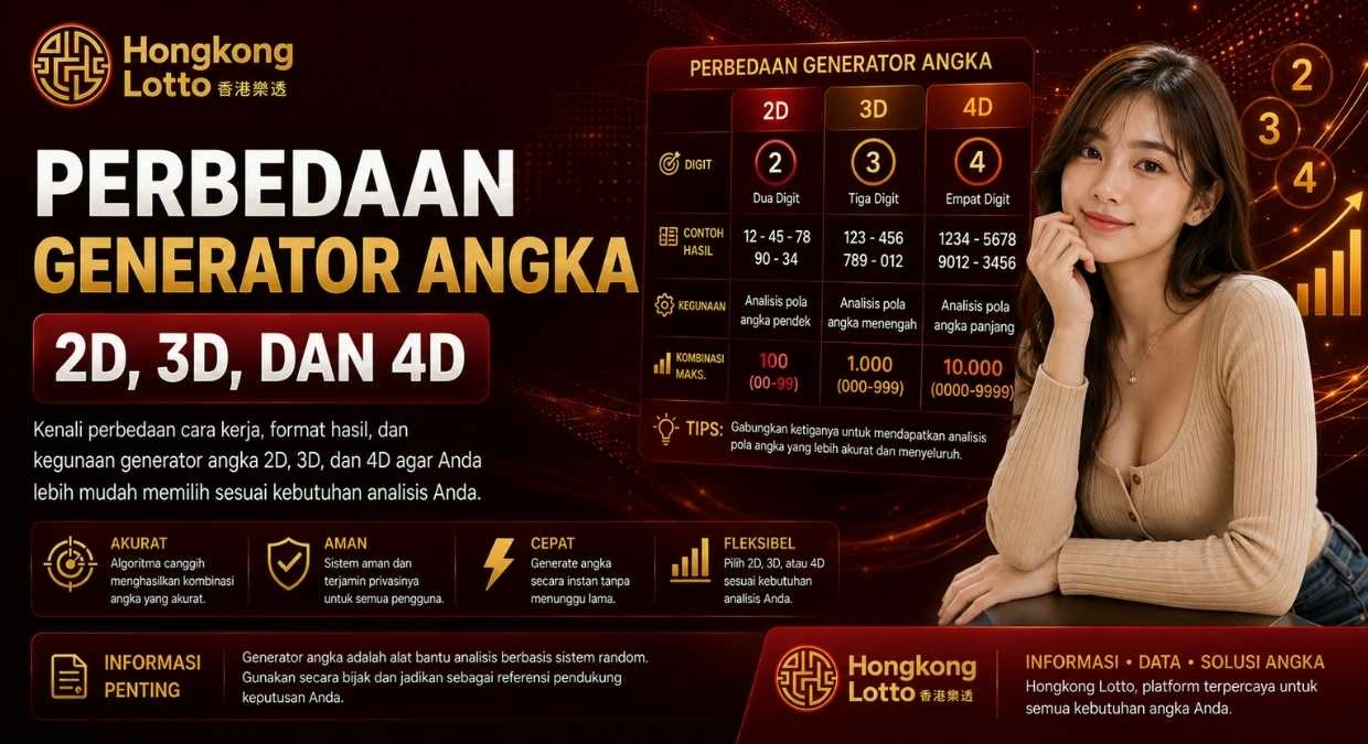 Perbedaan Generator Angka 2D 3D dan 4D